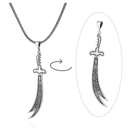 Imam ali sword sales necklace silver