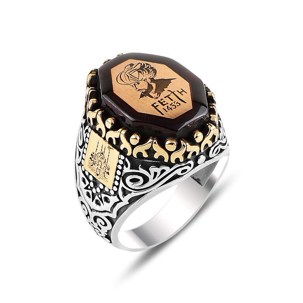 925 Silver Nalain Shareef Islamic Ring for Men - AliExpress